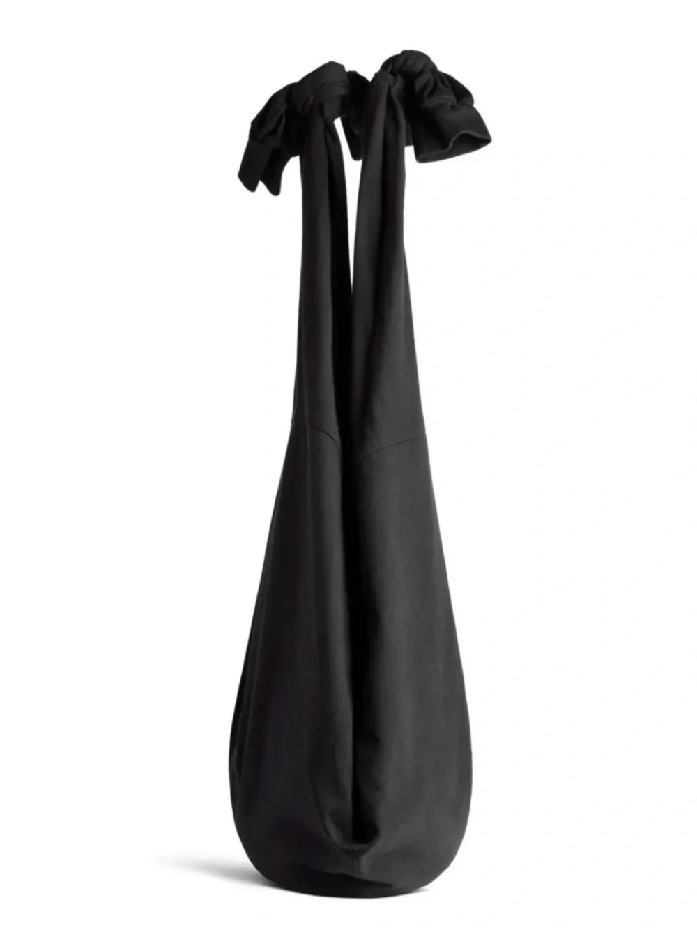 Balenciaga New Jersey Hobo Bag Black Large Cotton Shoulder Bag NWT Italy